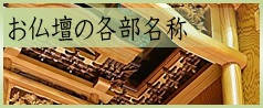 お仏壇の各部名称