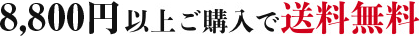 8,800円以上で送料無料