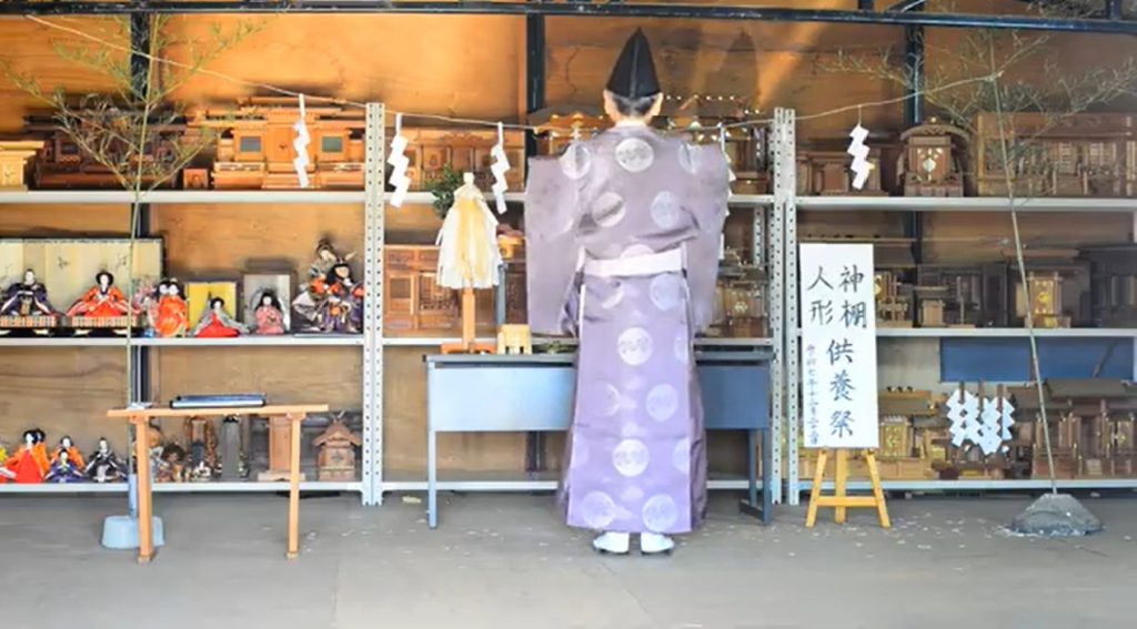 神棚供養祭の様子