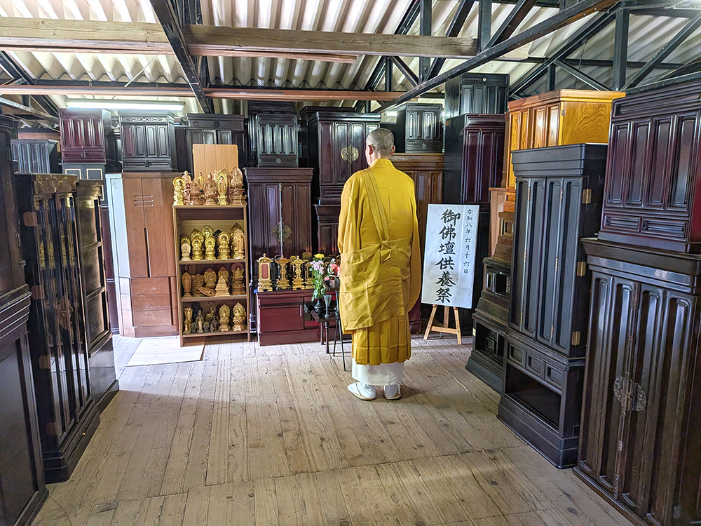 お仏壇の供養祭の様子